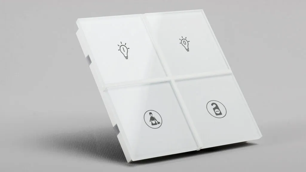 EAE Rosa Crystal push button