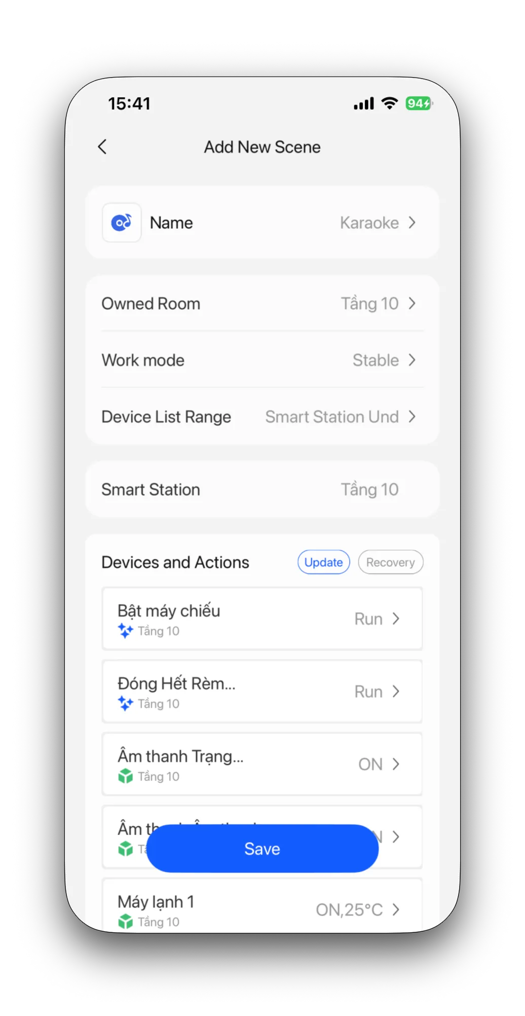 Thiết lập Station và Network