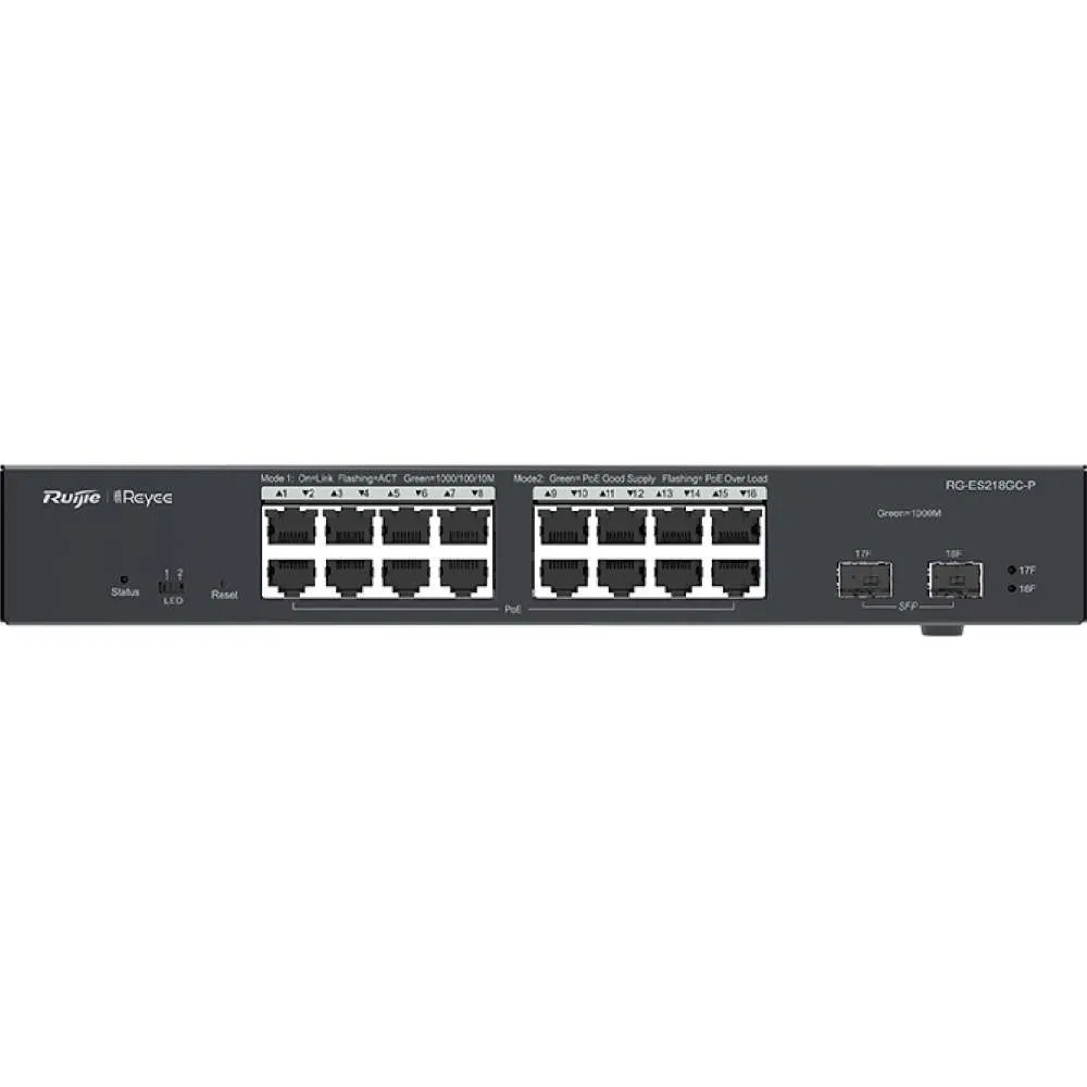 Switch PoE Ruijie ES218GC-P