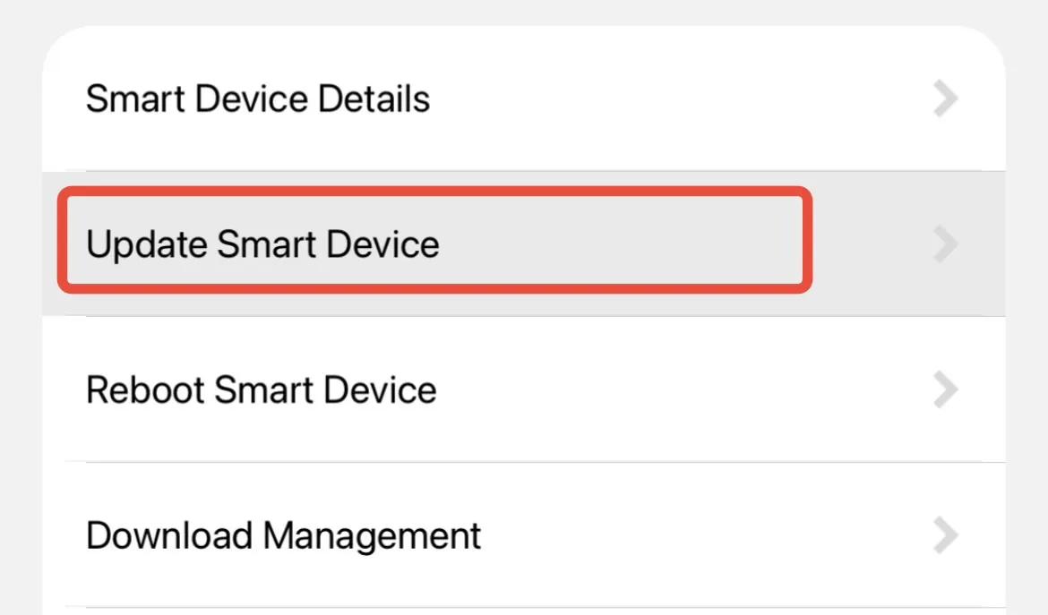 Update Smart Device